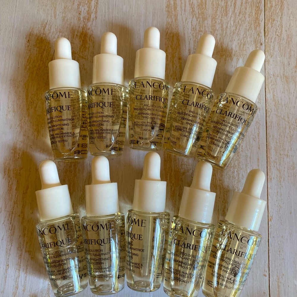 10x Lancome Clarifique Refining Brightening Pro Solution Samples 0.23 oz/7ml New